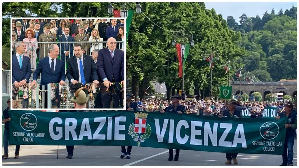 La sfilata degli Alpini a Vicenza, maggio 2024.