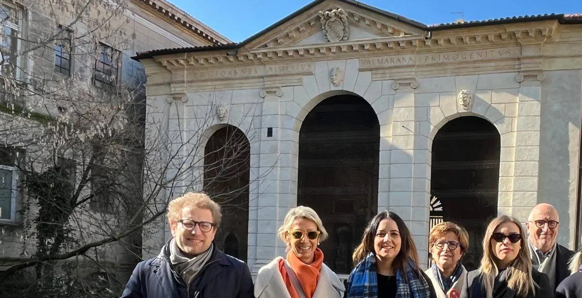 La Loggia del Longhena al Giardino Salvi dopo il restauro.