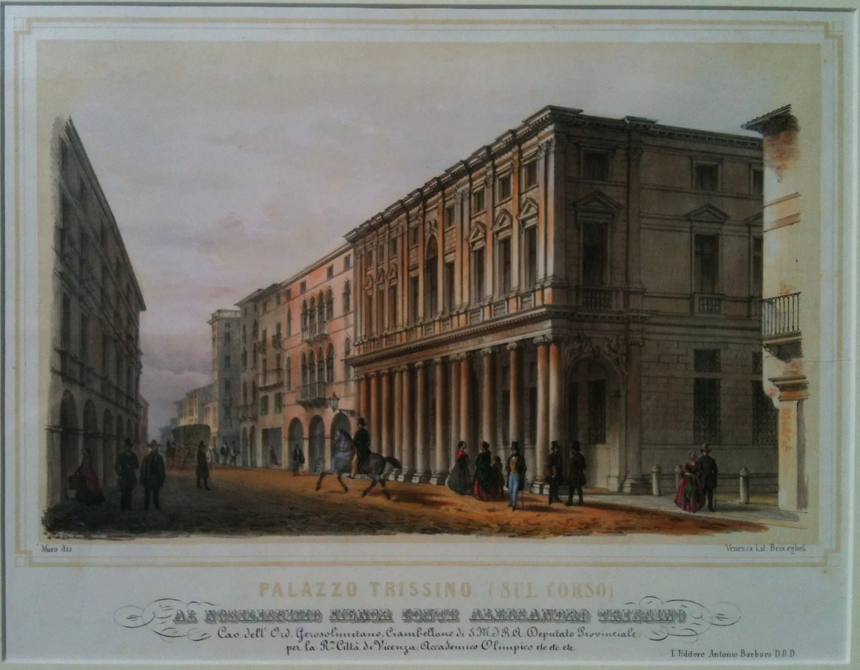 Palazzo Trissino Baston, sede del municipio e del consiglio comunale di Vicenza.